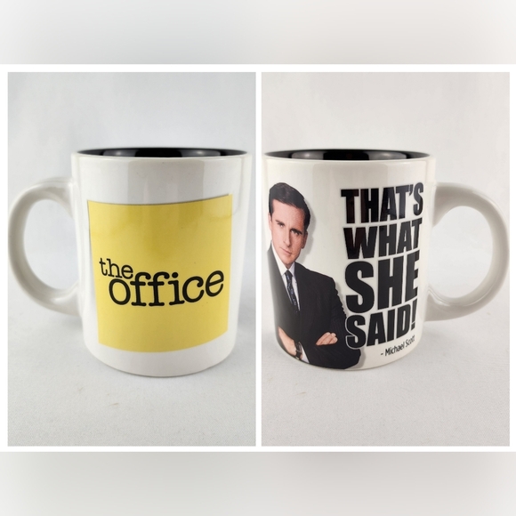 The Office Double Sided Mug THAT’s WHAT SHE SAID! Michael Scott Coffee Tea Large - Picture 1 of 12